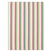Nappe Coral Turquoise Yellow White Stripes (Devant)