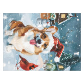 Nappe Corgi Winter Wonderland Christmas Joy (Devant (Horizontal))