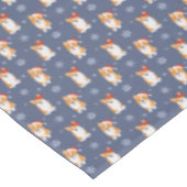 Nappe Corgis à Santa Hats et Snowflakes Motif (Angle)