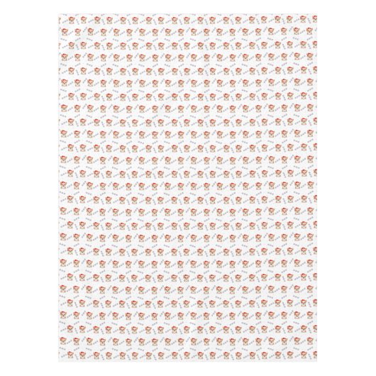 Nappe Corgis à Santa Hats Motif de Noël (Devant)