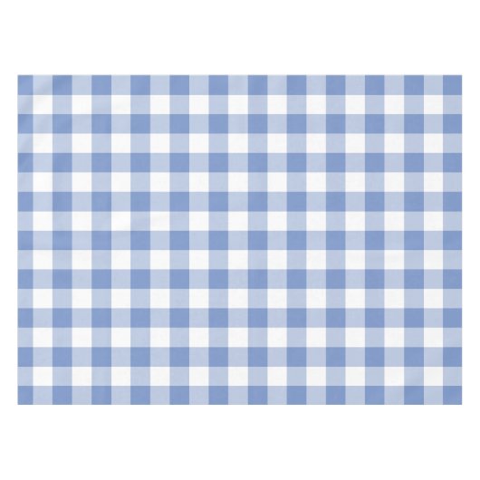 Nappe Cornflower Blue En vichy Check Plaid Motif (Devant (Horizontal))