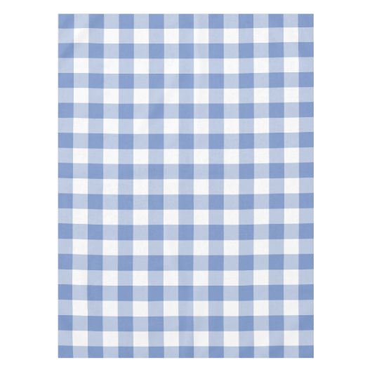Nappe Cornflower Blue En vichy Check Plaid Motif (Devant)