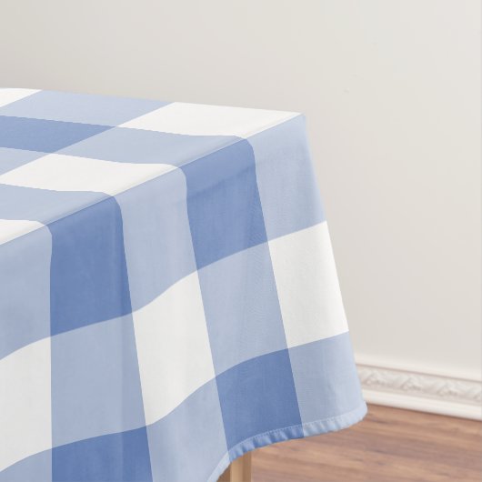 Nappe Cornflower Blue En vichy Check Plaid Motif (In Situ)