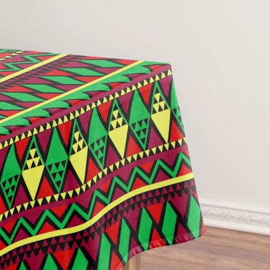 Nappe Correspondance Kwanzaa Jaune Rouge Noir Vert (In Situ)