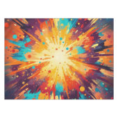 Nappe Cosmic Burst Abstract Splatter Art (Devant (Horizontal))