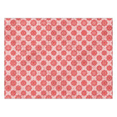 Nappe Cosy blanc et rouge hiver motif floral Noël (Devant (Horizontal))