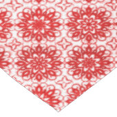 Nappe Cosy blanc et rouge hiver motif floral Noël (Angle)