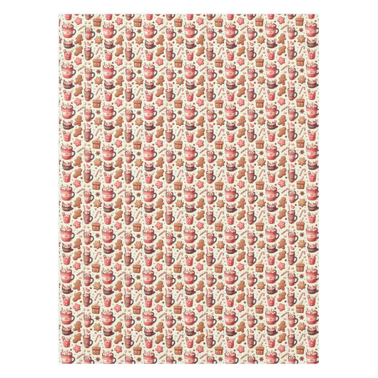 Nappe Cosy Christmas Cocoa and Gingerpain Motif (Devant)