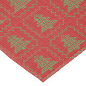 Nappe Cosy sapin de Noël affreux pull à damiers motif (Angle)