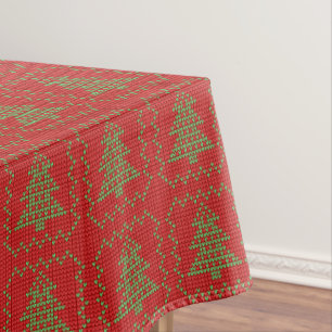 Nappe Cosy sapin de Noël affreux pull à damiers motif