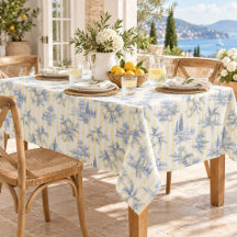 Côte chic Toile de Jouy exotique de l'île citrique