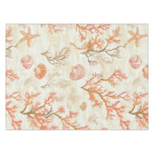 Nappe Côtière rustique - Coquillages, Poissons étoilés,  (Devant (Horizontal))