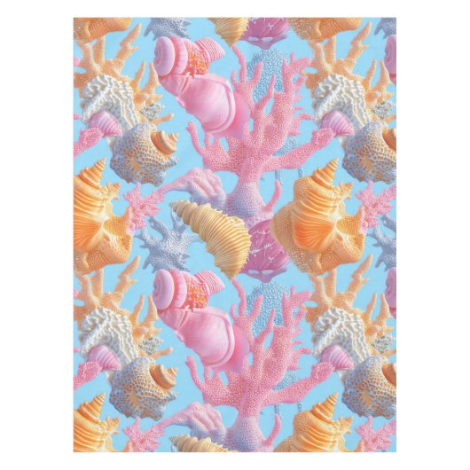 Nappe Côtière rustique - Coquillages, Starfish, Reef (18 (Devant)