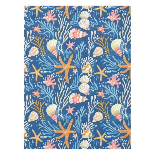 Nappe Côtière rustique - Coquillages, Starfish, Reef (26 (Devant)