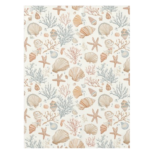 Nappe Côtière rustique - Coquillages, Starfish, Reef (32 (Devant)