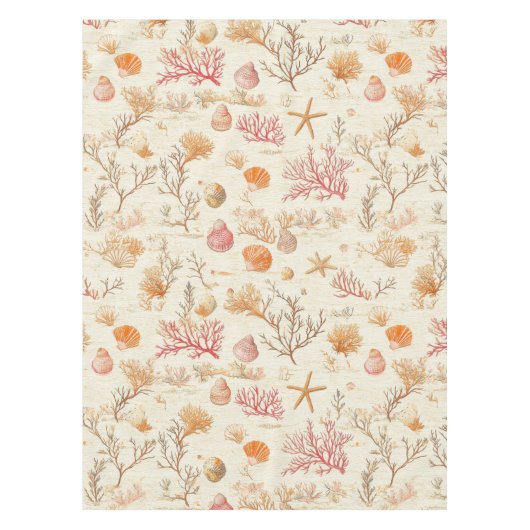 Nappe Côtière rustique - Coquillages, Starfish, Reef (5) (Devant)