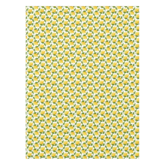 Nappe Coton citron décoratif (Devant)