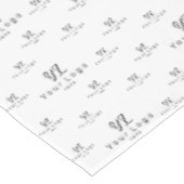 Nappe Coton de marque motif blanc personnalisé (Angle)