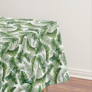 Nappe Coton de palmes tropicales