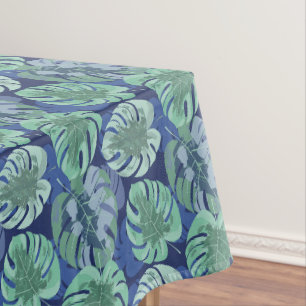 Nappe Coton de palmes tropicales