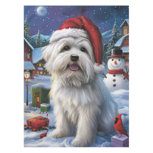 Nappe Coton De Tulear Merveilleux Noël Joyeux Noël