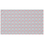 Nappe Cottage Roses roses sur Arrière - plan bleu (Devant (Horizontal))