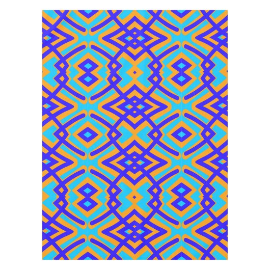 Nappe Cotton Table cloth, 52"x70" multicolor pattern  Ta (Devant)