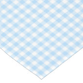 Nappe Couché de bébé à carreaux Gingham bleu clair blanc (Angle)