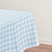 Nappe Couché de bébé à carreaux Gingham bleu clair blanc (In Situ)