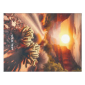 Nappe Coucher de soleil du désert d'Imaginaire mignon (Devant (Horizontal))