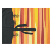 Nappe Coucher de soleil géométrique dans le désert (Devant (Horizontal))