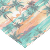 Nappe Coucher de soleil sur une plage tropicale (Angle)
