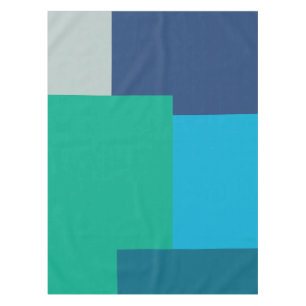 Nappe Couleur géométrique minimaliste Bleu Vert Tons