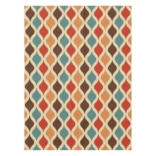 Nappe Couleur motif rétro (Devant)
