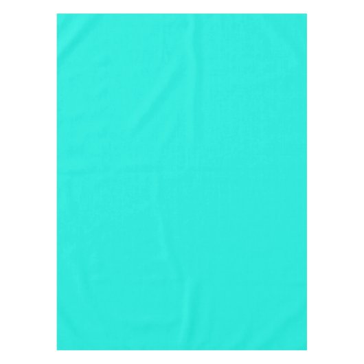 Nappe Couleur solide : Aqua brillant (Devant)