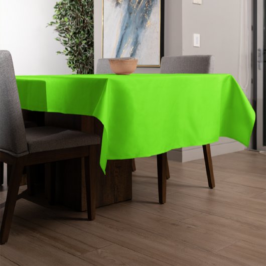 Nappe couleur solide verte fluorescente
