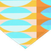 Nappe Couleur Turquoise Bleu Orange Jaune Motif (Angle)