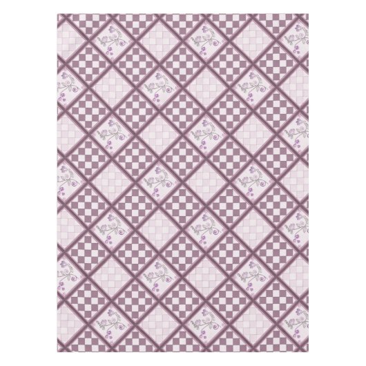 Nappe Couleur violette 3D en tuile de verre (Devant)