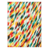 Nappe Couleur vive Fou coloré Abstrait Motif (Devant)