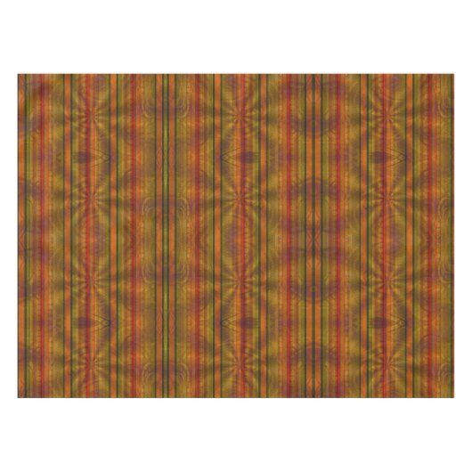 Nappe Couleurs de automne rayées Orange Noir Vert modern (Devant (Horizontal))