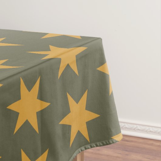 Nappe Couleurs de tendance Motif étoile Mango vert (In Situ)