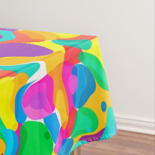 Nappe Couleurs du cirque Chaos Motif d'art Abstrait