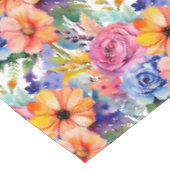 Nappe Couleurs Florales de Printemps Élégantes (Angle)