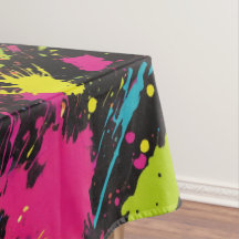 Couleurs néon Retro Paint Splatter