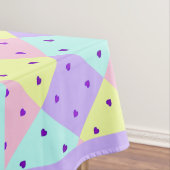 Nappe Couleurs pastel & coeurs violets battre (In Situ)