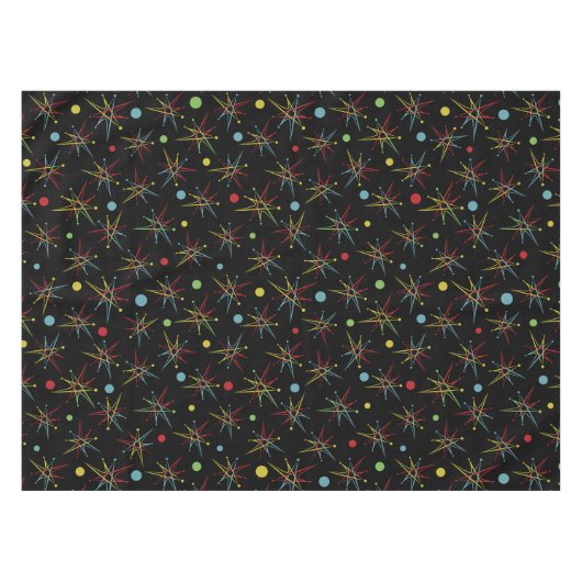 Nappe Couleurs personnalisées de point rétro atomique de (Devant (Horizontal))