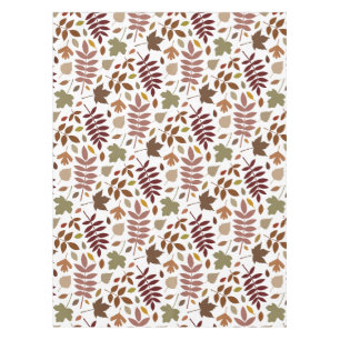 Nappe Couleurs tombées du Motif Feuille tombées sur blan