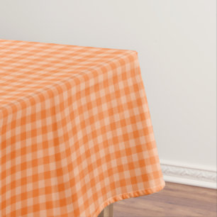 Nappe Couleurs vérifiées par guingan orange d'automne