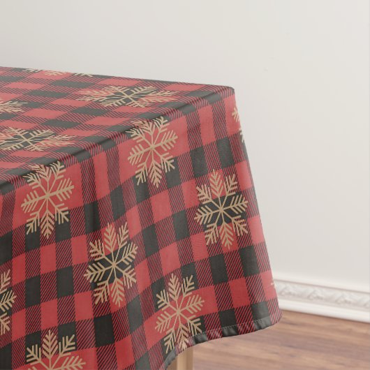 Nappe Country Christmas Snowflake Tablecloth (In Situ)