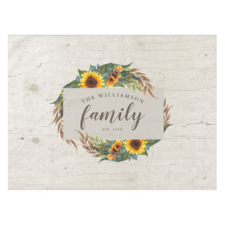 Nappe Country Sunflower Nom de famille Russe Wood